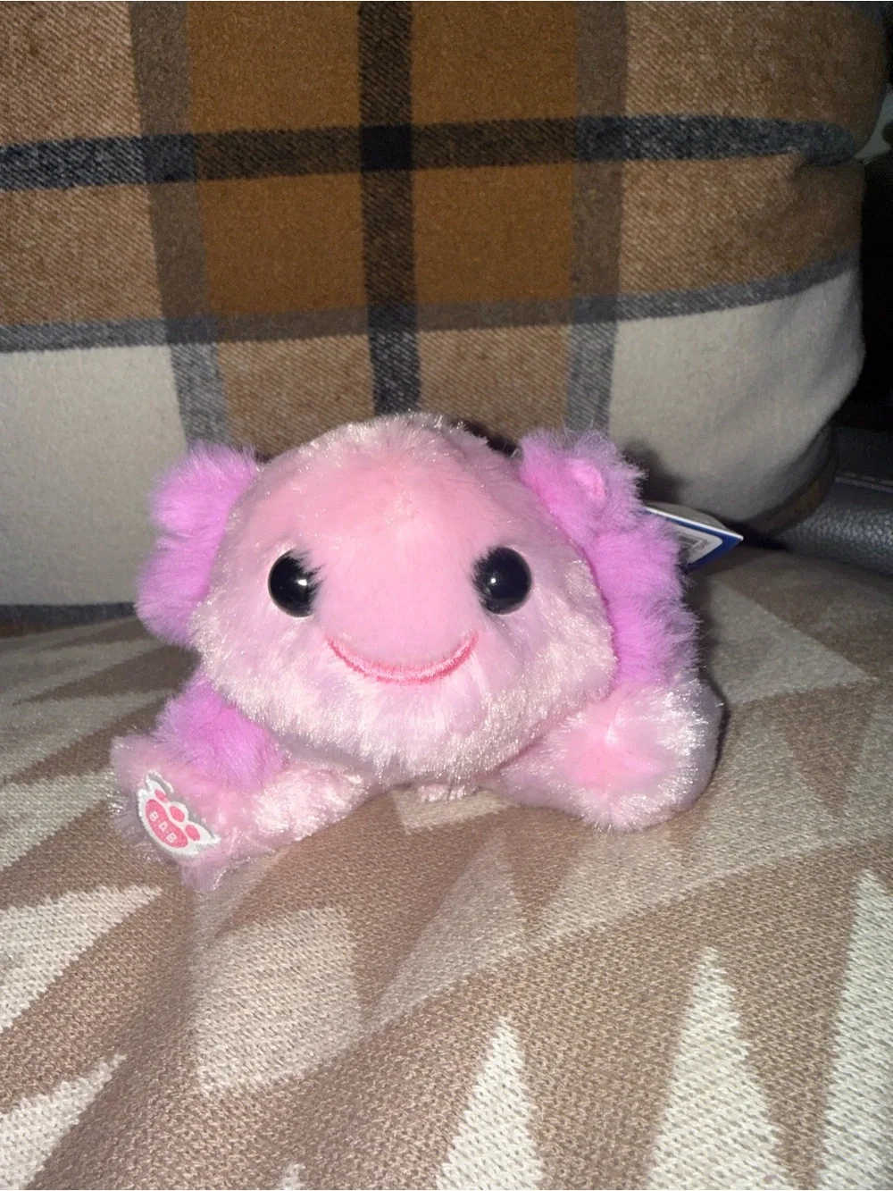 Build-A-Bear Pink and Purple Mini Axolotl Plush